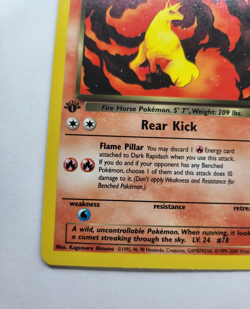 Dark Rapidash 44/82 - 1st Edition Team Rocket Vintage Pokemon Card - NM - Image 4