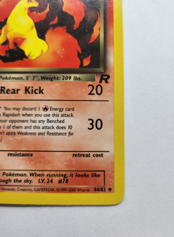 Dark Rapidash 44/82 - 1st Edition Team Rocket Vintage Pokemon Card - NM - Image 5