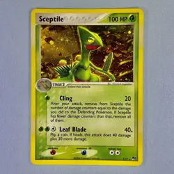 Sceptile 4/17 Holo Rare POP Series 1 Pokemon Card LP - Image 1