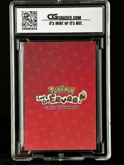 2025 SLEEPING Flareon CG Pristine 10 Card Database Lets Go Eevee CGC PSA Pokemon - Image 2