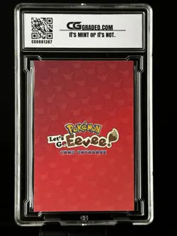 Eevee PONCHO Glaceon CG 9.5 Card Database Go CGC PSA Pokemon 2025 GOLD - Image 2