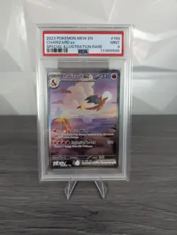 Pokemon TCG Charizard ex Scarlet & Violet 151 Card SIR 199/165 PSA 9 - Image 1