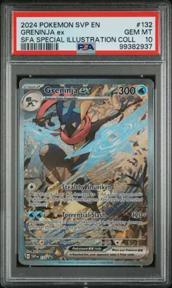PSA 10 Greninja ex 132 Sv: Scarlet & Violet Promo Cards Holo - Image 1