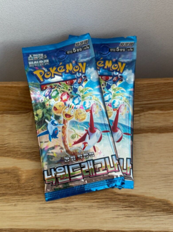 Pokemon Cards PARADISE DRAGONA - 2 SEALED FACTORY booster packs Korean version - Image 1