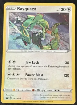 Rayquaza SWSH029 SWSH: Sword & Shield Black Star Promo Card Holo - Image 1
