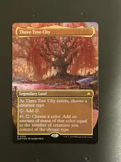 Three Tree City (Borderless) (0339) Bloomburrow Foil - Image 1