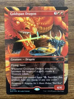 Goldspan Dragon Secret Lair Rainbow Foil - Image 1