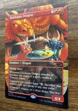 Goldspan Dragon Secret Lair Rainbow Foil - Image 2