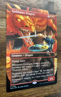 Goldspan Dragon Secret Lair Rainbow Foil - Image 3