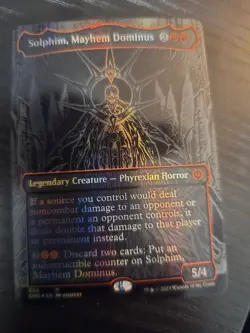 Solphim, Mayhem Dominus (Oil Slick Raised Foil) Phyrexia: All Will Be One Foil - Image 1