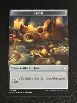 MTG Outlaws of Thunder Junction: Breaking News Food/Plot Token 0005/0020 NM - Image 1