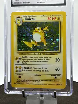 Raichu 14/102 1999 Pokemon Base Set holo #14 CGC Mint 9 - Image 4
