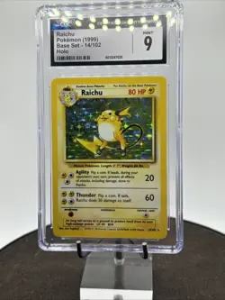 Raichu 14/102 1999 Pokemon Base Set holo #14 CGC Mint 9 - Image 5