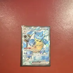 Pokemon Blastoise ex Double Rare Holo 330 HP Card 184/165 Scarlet & Violet 151 - Image 1