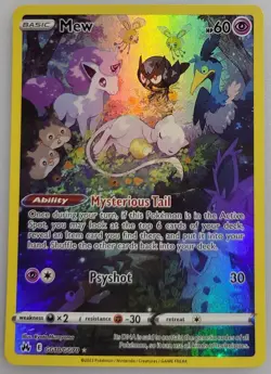 Mew GG10/GG70 Pokemon Crown Zenith: Galarian Gallery Holo LP (1 of 3) - Image 1