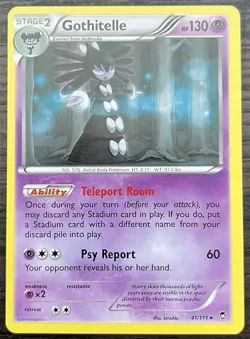 Gothitelle 41/111 Pokemon TCG XY Furious Fists Rare Non Holo MINT NM - Image 1