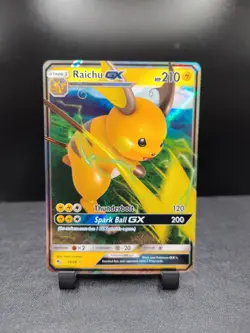 Raichu GX 20/68 Hidden Fates NM Ultra Rare Pokemon Card - Image 1