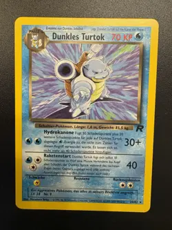Dark Blastoise Dunkles Turtok GERMAN #20/82 Team Rocket Pokemon Rare Vintage - Image 1