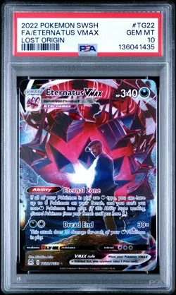 2022 POKEMON SWORD & SHIELD LOST ORIGIN #TG22 FULL ART/ETERNATUS VMAX PSA 10 - Image 1
