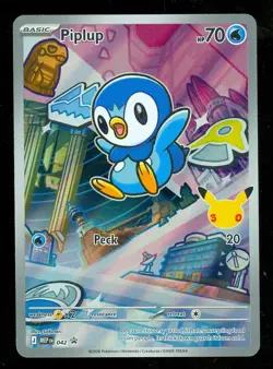 Pokemon PIPLUP MEP 042 Ascended Heroes - 1st Partner FULL ART PROMO - Card B - Image 1