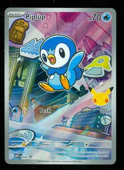 Pokemon PIPLUP MEP 042 Ascended Heroes - 1st Partner FULL ART PROMO - Card C - Image 1