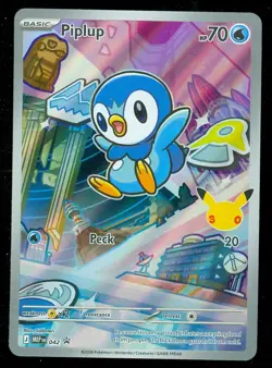 Pokemon PIPLUP MEP 042 Ascended Heroes - 1st Partner FULL ART PROMO - Card A - Image 1