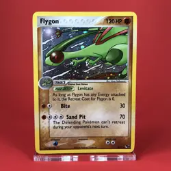 2006 Pokemon TCG (FLYGON 3/27 LP | RARE HOLO) Card CCG Pop Series 4 Nintendo - Image 1