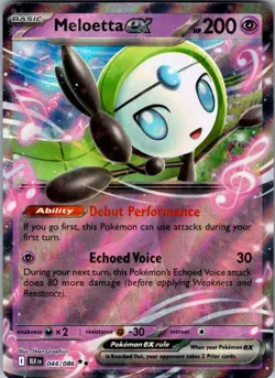 Pokemon Meloetta EX Holo 047/086 SV11B: Black Bolt - Image 1