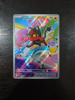 First Partner Illustration - Litten MEP 044 Promo Pokemon TCG: 30th Anniversary - Image 1