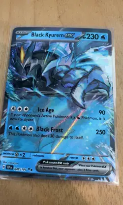Black Kyurem ex Double Rare SV08: Surging Sparks 048/191 NM Holofoil Pokemon - Image 1
