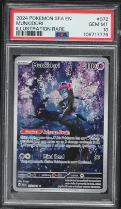 2024 Pokemon Shrouded Fable Munkidori #72 PSA 10 - Image 1