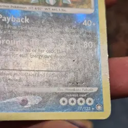 Pokemon Tyranitar Holo Rare Mysterious Treasures 17/123 Masakazu Fukuda HP 140 - Image 3
