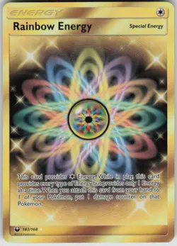 Pokemon Rainbow Energy (Secret) Secret Rare SM - Celestial Storm 183/168 NM - Image 1