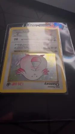 Chansey 1st Edition Holo Shadowless Pokemon 3/102 Base MINT - Image 2