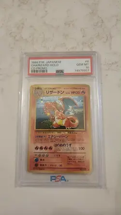 Pokemon 1999 Charizard Japanese Holo Rare CD Promo #006 PSA 10 Gem Mint - Image 1