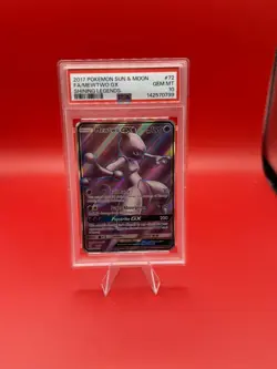2017 Pokemon Shining Legends Mewtwo GX Full Art Holo #72/73 – PSA 10 Gem Mint - Image 1