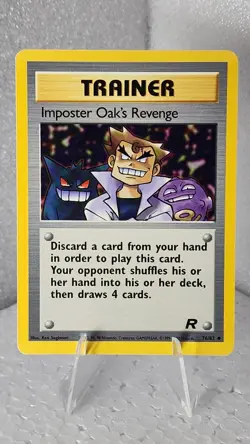 Imposter Oak's Revenge 76/82 Team Rocket Pokemon TCG WOTC Gengar - Image 1