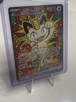 Meowth ex 121/088 ENGLISH Special Illustration Rare - Perfect Order SIR Pokemon - Image 3