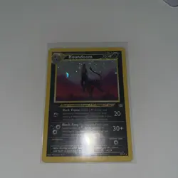Pokemon TCG Houndoom Neo Revelation Holo Card 8/64 Unlimited Rare, LP Condition - Image 1