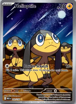 Helioptile 143/132 Illustration Rare Mega Evolution Pokemon Near Mint - Image 1