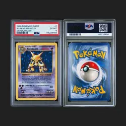 PSA 6 EX-MT Pokemon Alakazam Base Set Shadowless Holo 1/102 - Image 1
