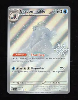 Crabominable Illustration Card 149/142 Holiday Calendar Promo 2025 Stamped - Image 1