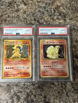 Pokemon Ninetales #038 | PSA 10 JBS + Blastoise PSA 9 Typhoon PSA 10 & 3 Others - Image 1