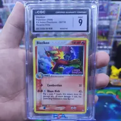 2006 POKEMON EX HOLON PHANTOMS BLAZIKEN #20/110 REVERSE RARE HOLO FOIL CGC 9 - Image 1