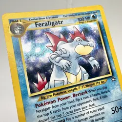 ✅ Ships Fast! Pokemon Neo Genesis. Feraligatr 4/111 Holo NM - Image 2