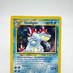 ✅ Ships Fast! Pokemon Neo Genesis. Feraligatr 4/111 Holo NM - Image 4