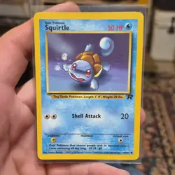 Pokemon Squirtle Common Regular Team Rocket 68/82 HP 50 - Image 1
