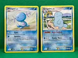 Pokemon Tcg Quagsire 60/132 & Wooper 118/132 Secret Wonders Non Holo - Image 1