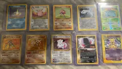 Vintage Pokemon Holo Rare Lot Of 10 - Image 1