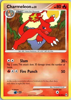 CHARMELEON 35/99 UNCOMMON ARCEUS POKEMON HP - Image 1